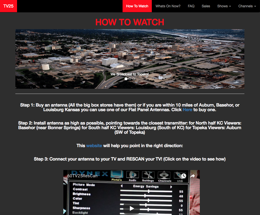 TV25 Website