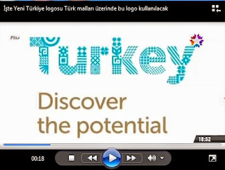 Turkey yazılı logo asimetrik motiflerle hazırlandı