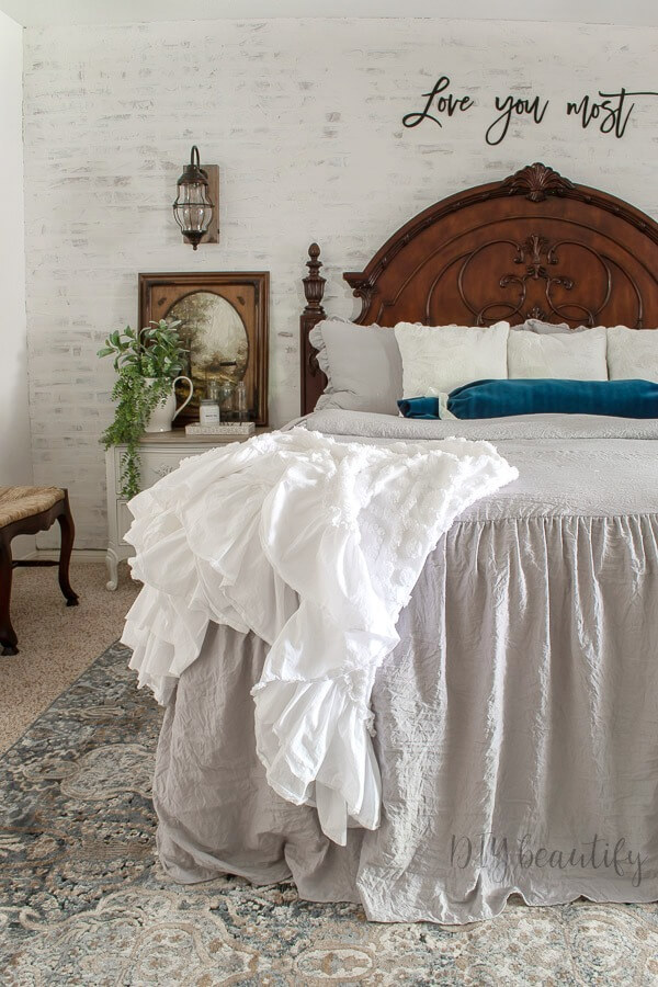European Farmhouse Master Bedroom Reveal Diy Beautify Creating Beauty At Home European Farmhouse Master Bedroom, Farmhouse Master Bedroom