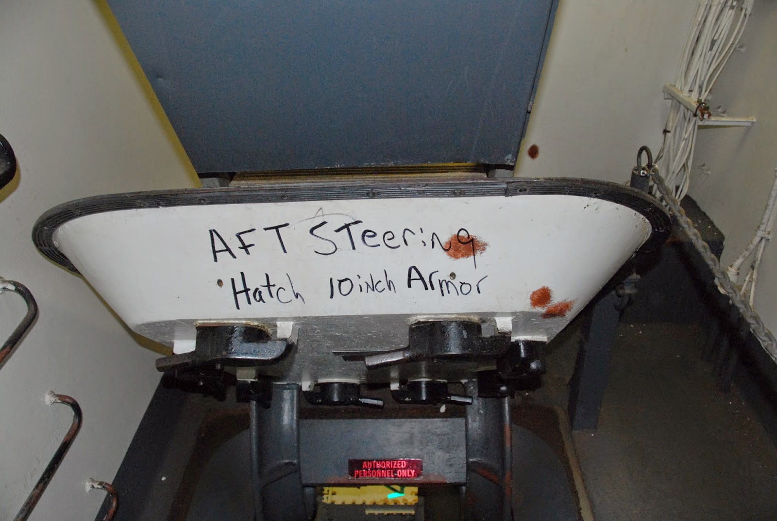 Every Blade of Grass Portside Aft Steering Gear Compartment on the Battleship Iowa