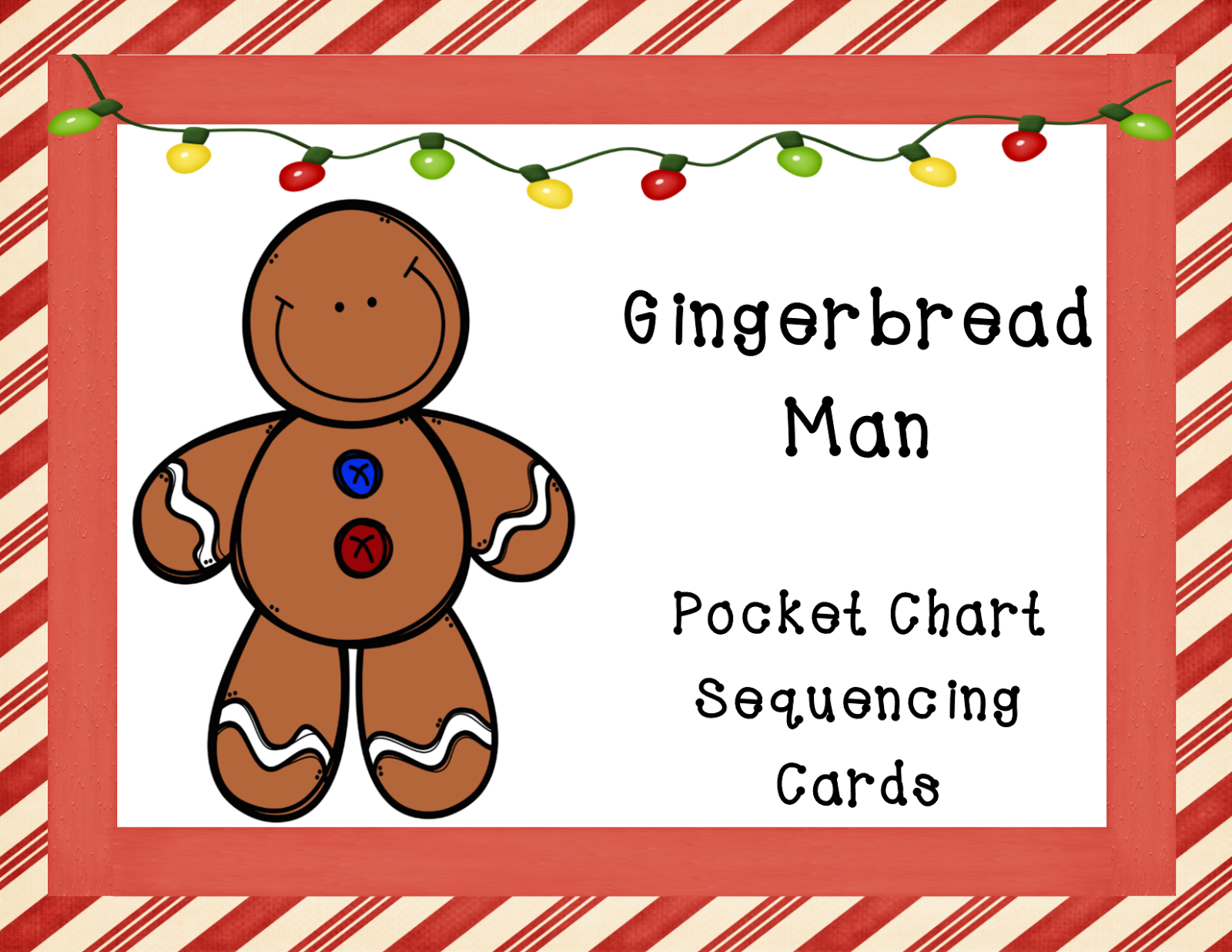 Granny Goes To School The Gingerbread Man Sequencing Pocket Chart 
