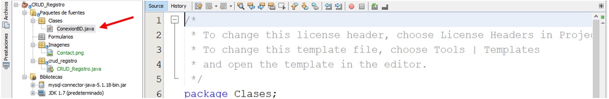 CRUD en Java Configuración del proyecto