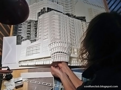 Arte papel y edificio