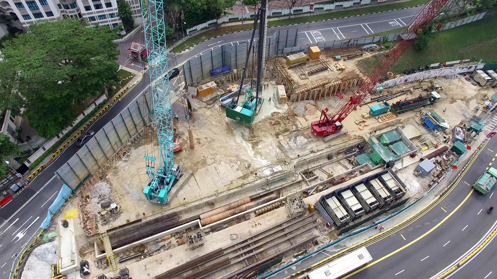 Downtown Line Construction Hume Station