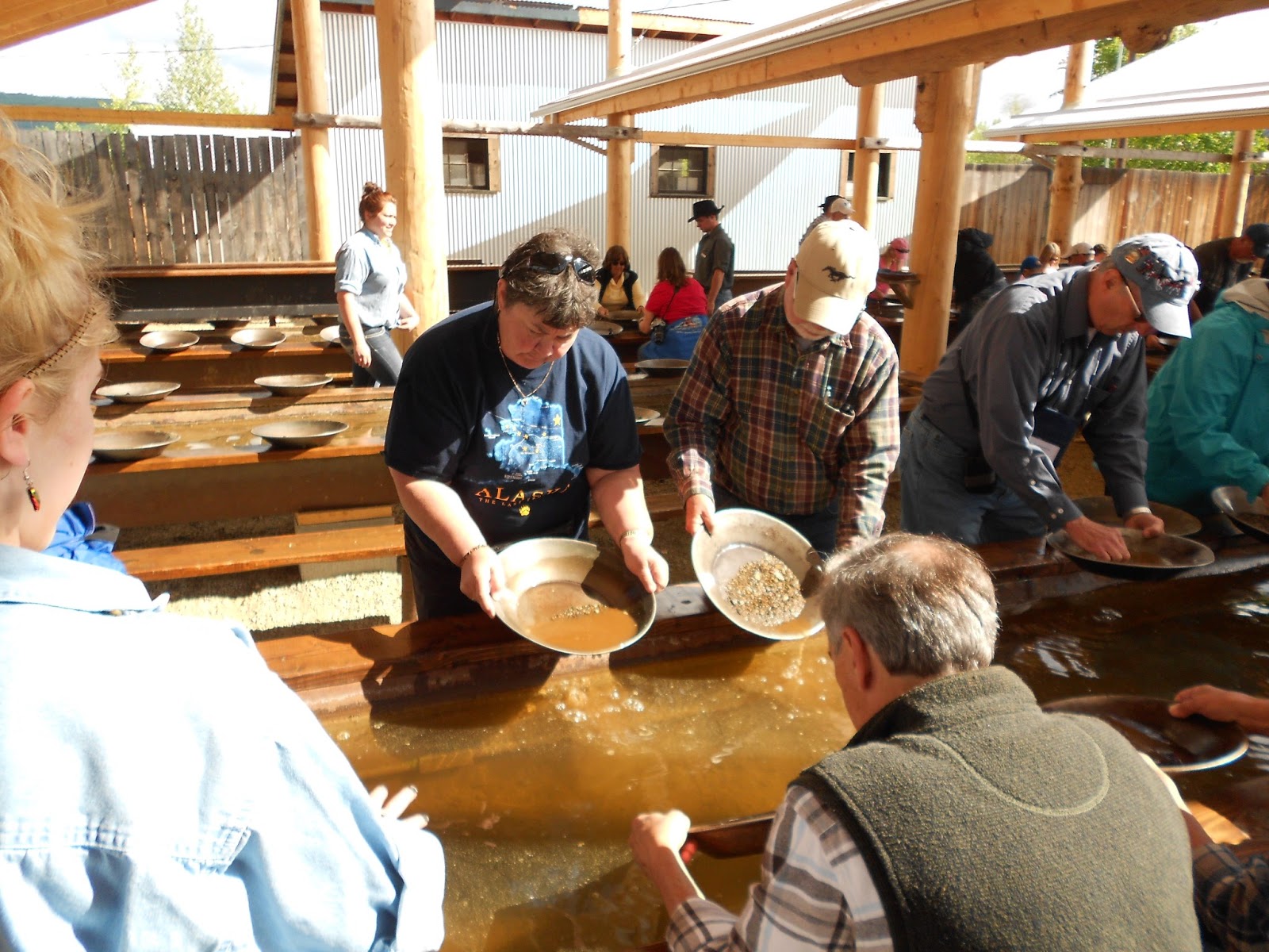 Hall's America Experience Panning for gold