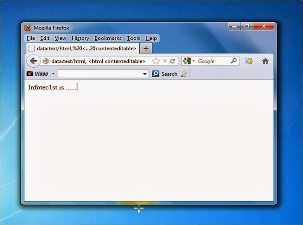 How To Use  Browsers As a Text Editor.............................!!!! Infotecs Lanka