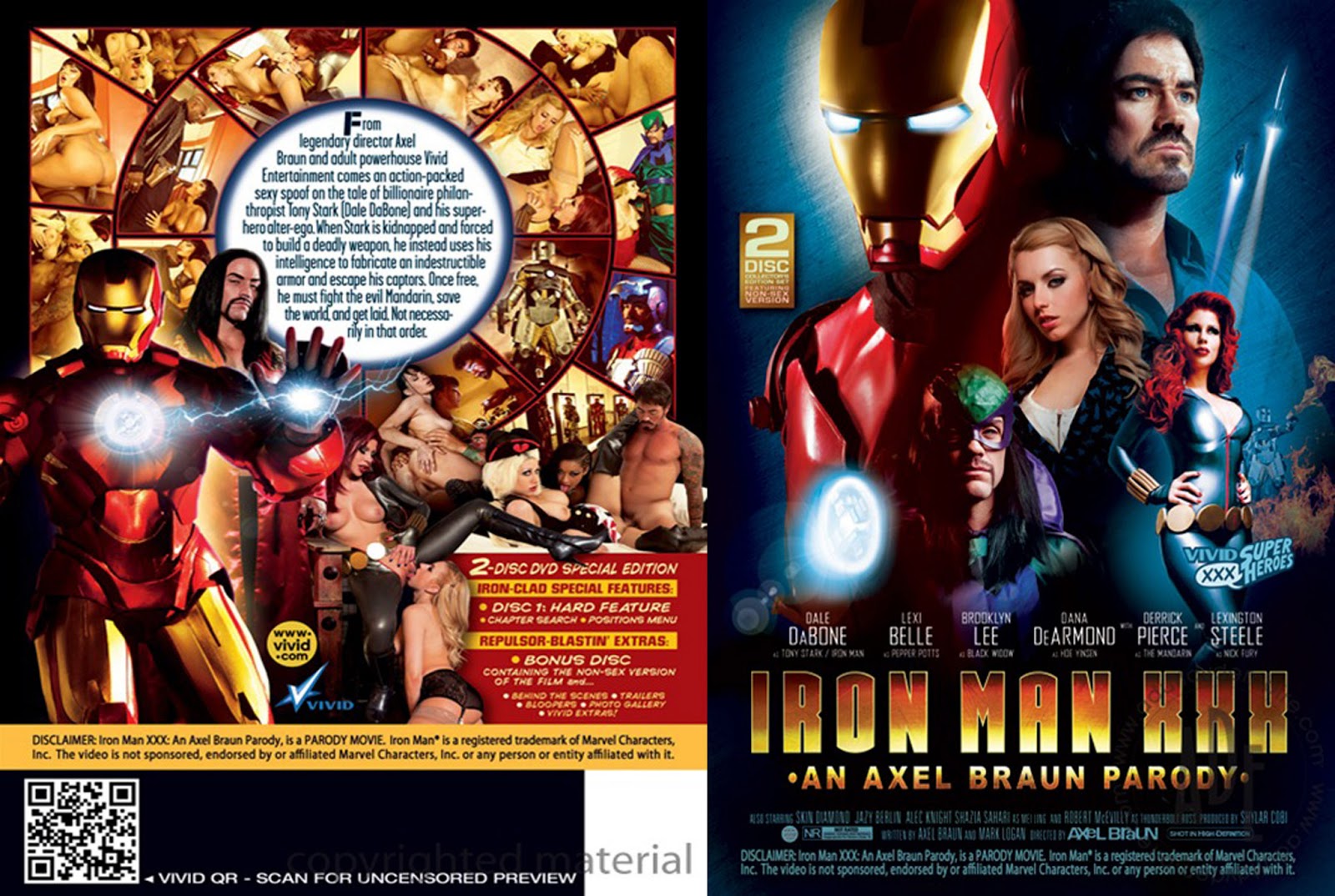 Free Cover DVD: DVD Cover XXX : Iron Man XXX An Axel Braun Parody...
