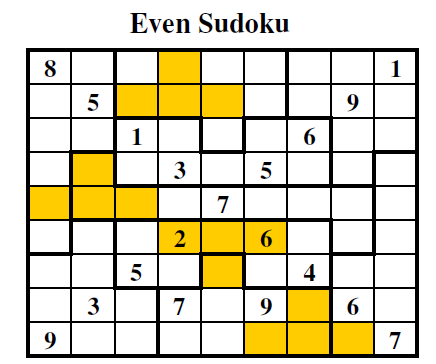 Even Sudoku (Guest Authors Sudoku #1)