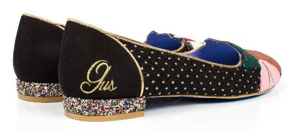 Cinderella Teaser Irregular Choice Lucifer & Gus embroidered side glitter heel Irregular Choice Lucifer & Gus embroidered and glitter heel pumps