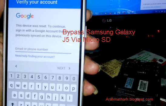 Baypass Akun Google Samsung Galaxy J5 Via Micro SD