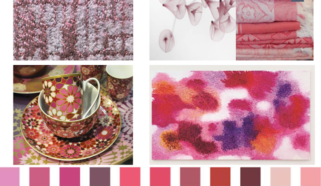 On FLEEK / Pink & Orange, the New Boho Sweethearts - Pantone pink palette