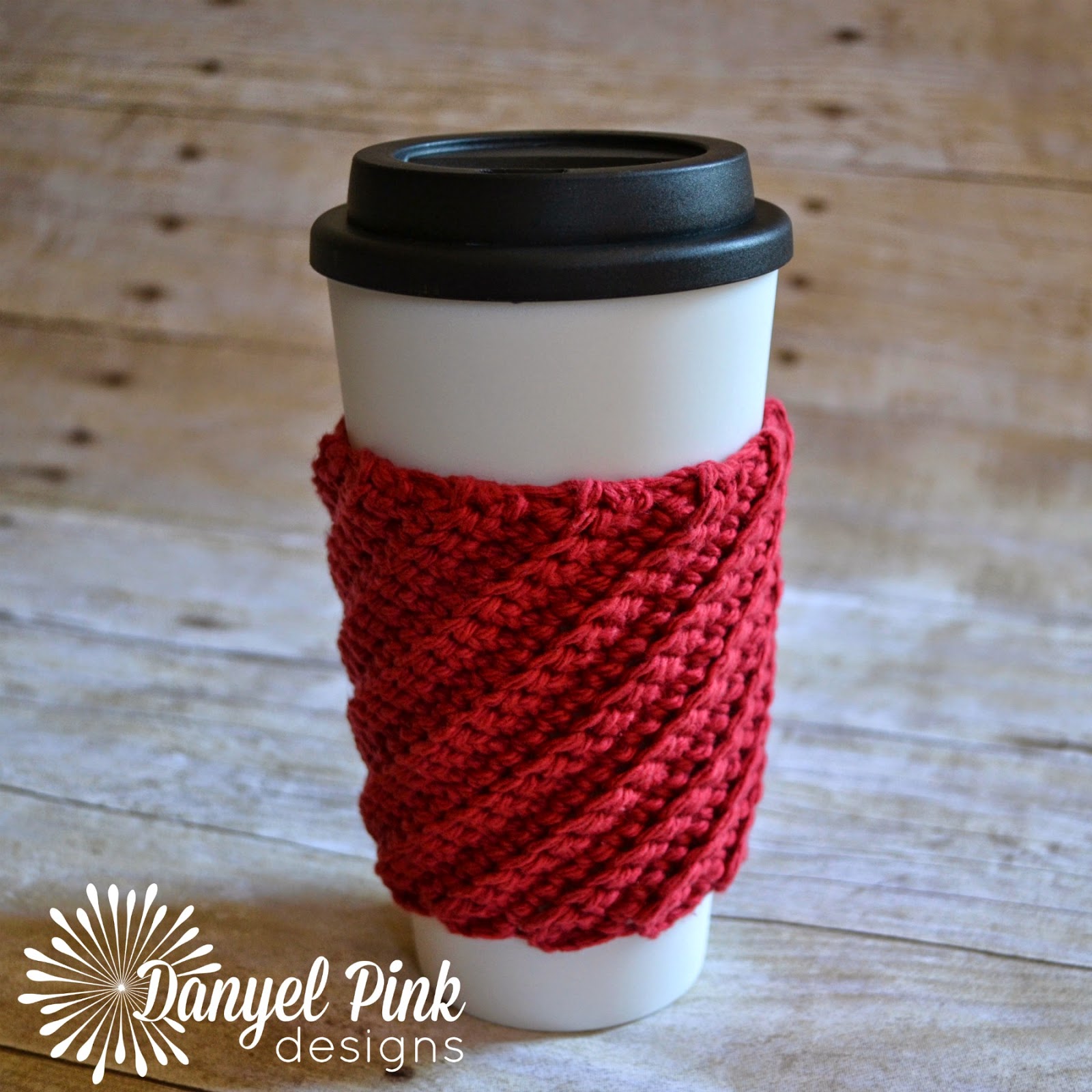 Danyel Pink Designs CROCHET PATTERN Crooked Coffee Cozy