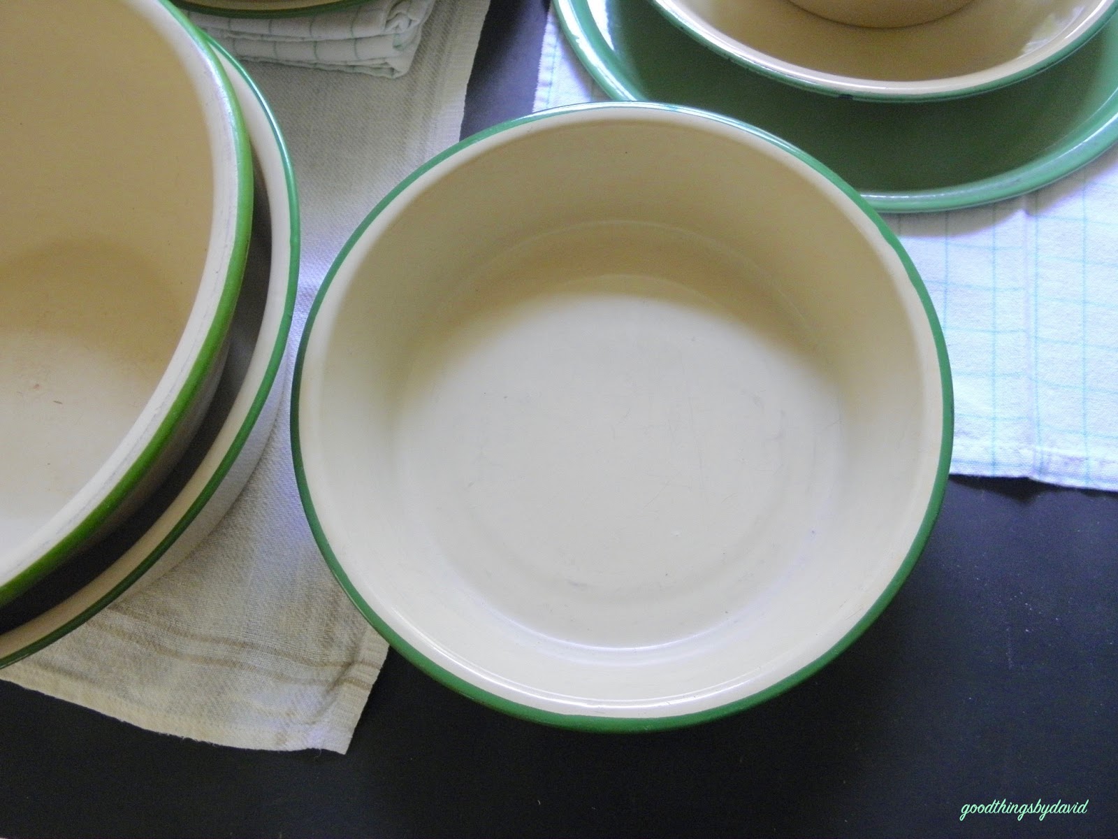 Good Things by David Vintage Enamelware Bowls