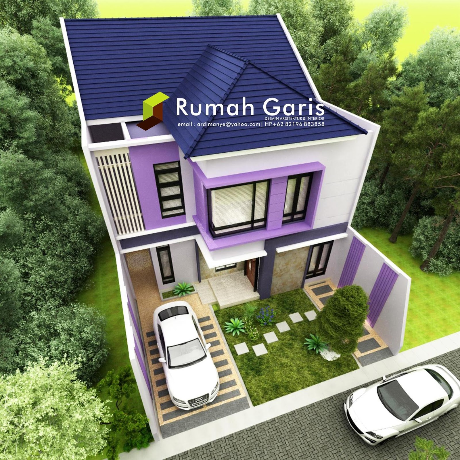 Desain Rumah Tinggal 2 Lantai Di Lahan 10x25 Meter Di Sengkang