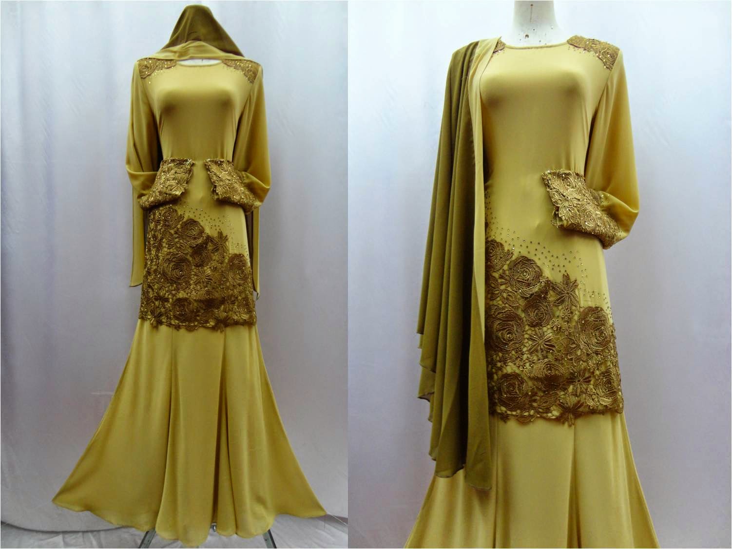 baju nikah batik prada