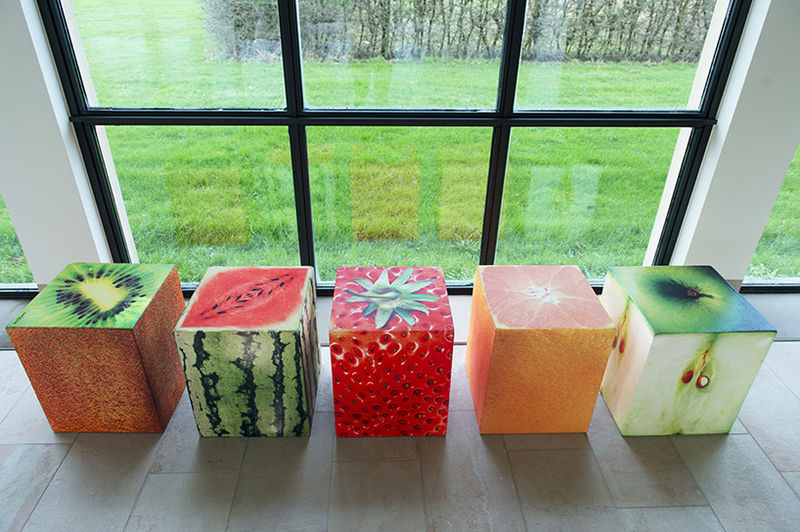 Fresh Fruit Inspired Coated Furniture Foam Belgian Designers Benj&Soto Designed Incredible