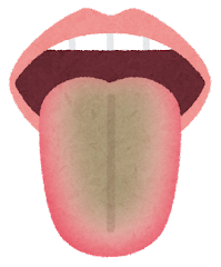 いろいろな色の舌のイラスト（緑）