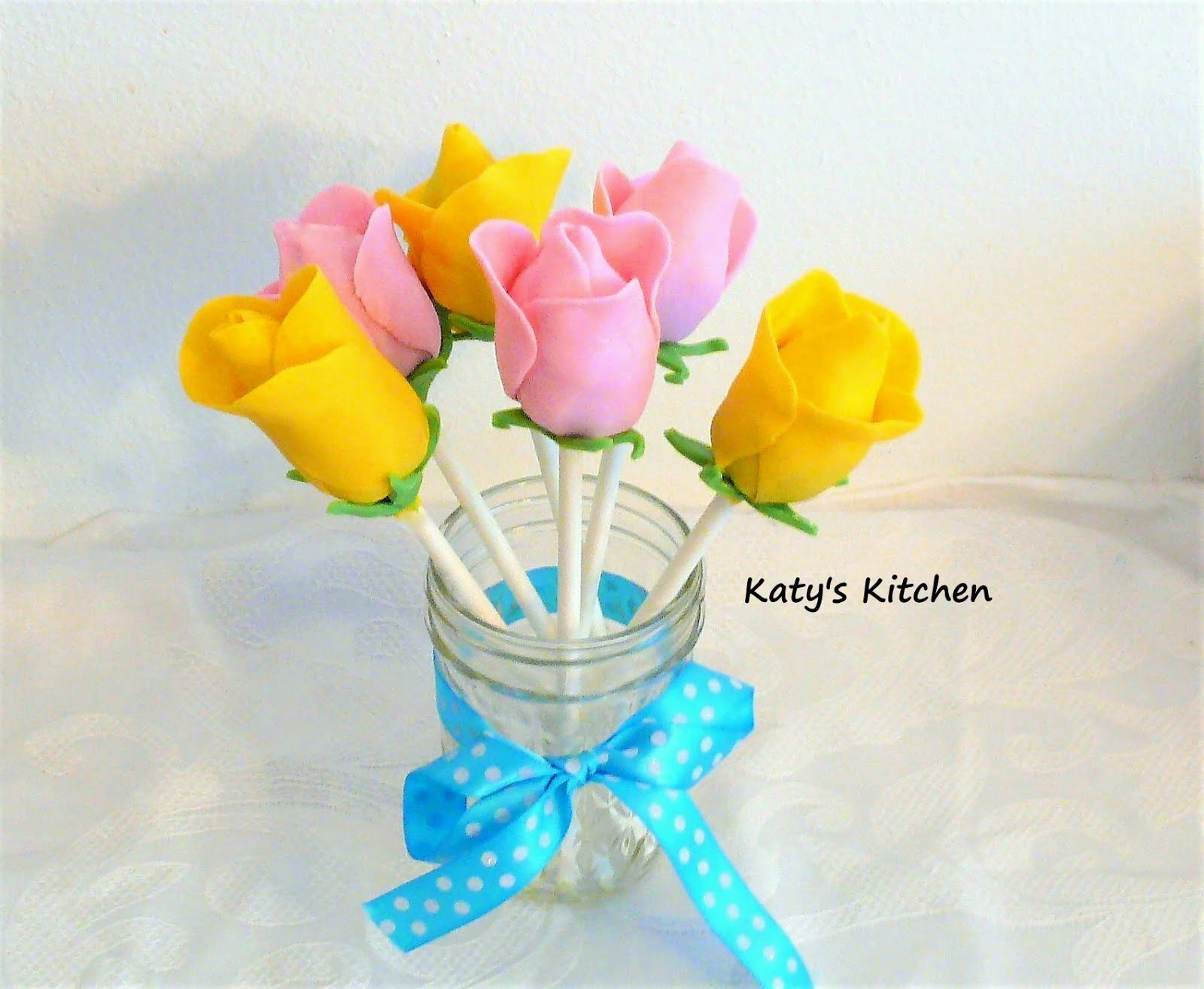 Katy's Kitchen Rose Cake Pops