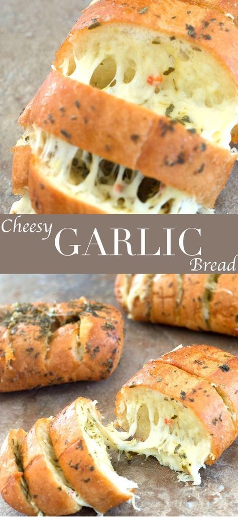 Cheesy Garlic Bread With Italian Spices
