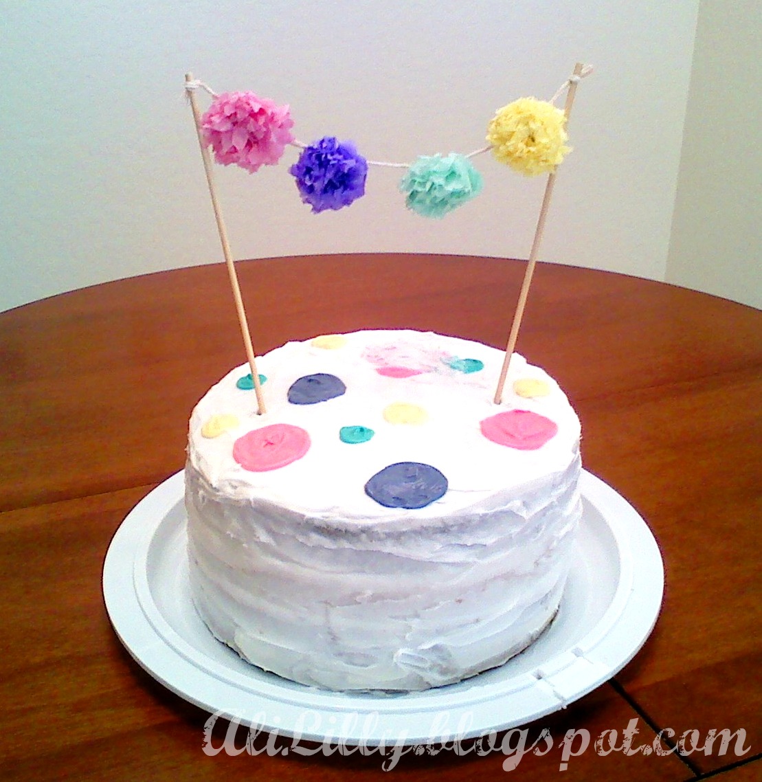 Euro Style Cakes FEATURED The Pom Pom Birthday Cake