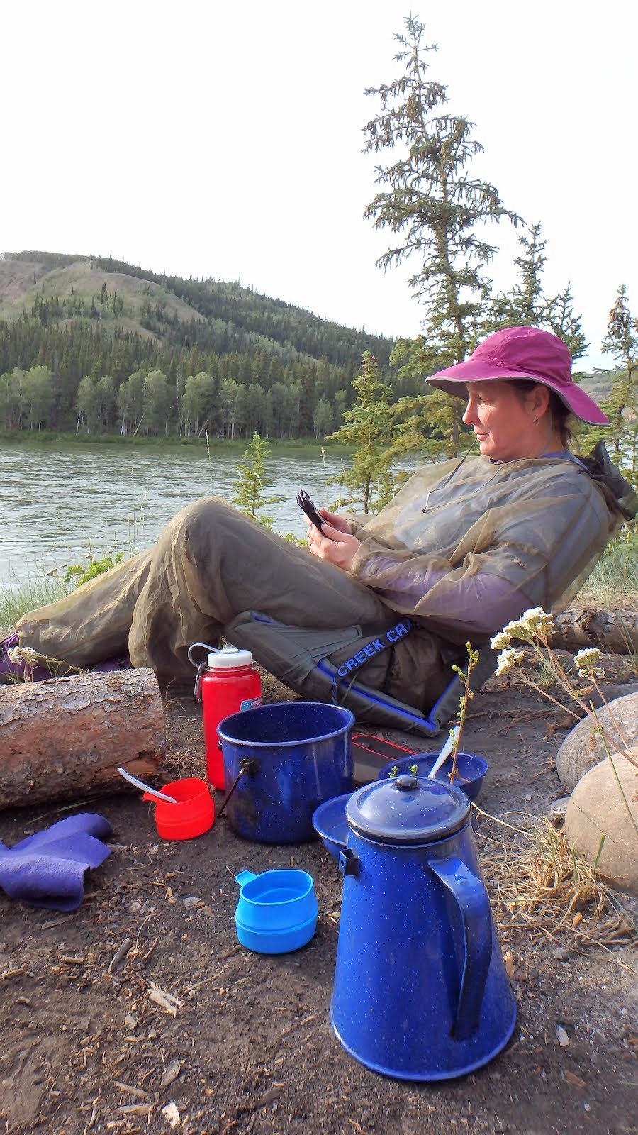 Reading by the Yukon River Summer 2014