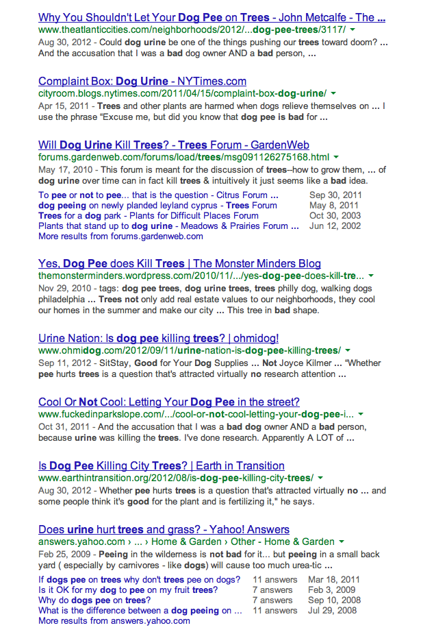 Does Dog Urine Kill Trees