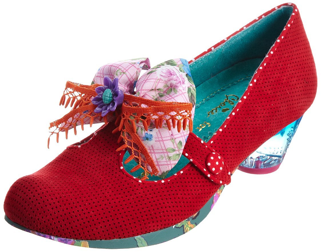 Highly Irregular Style: Red suede shoes by Irregular Choice for Bed of
