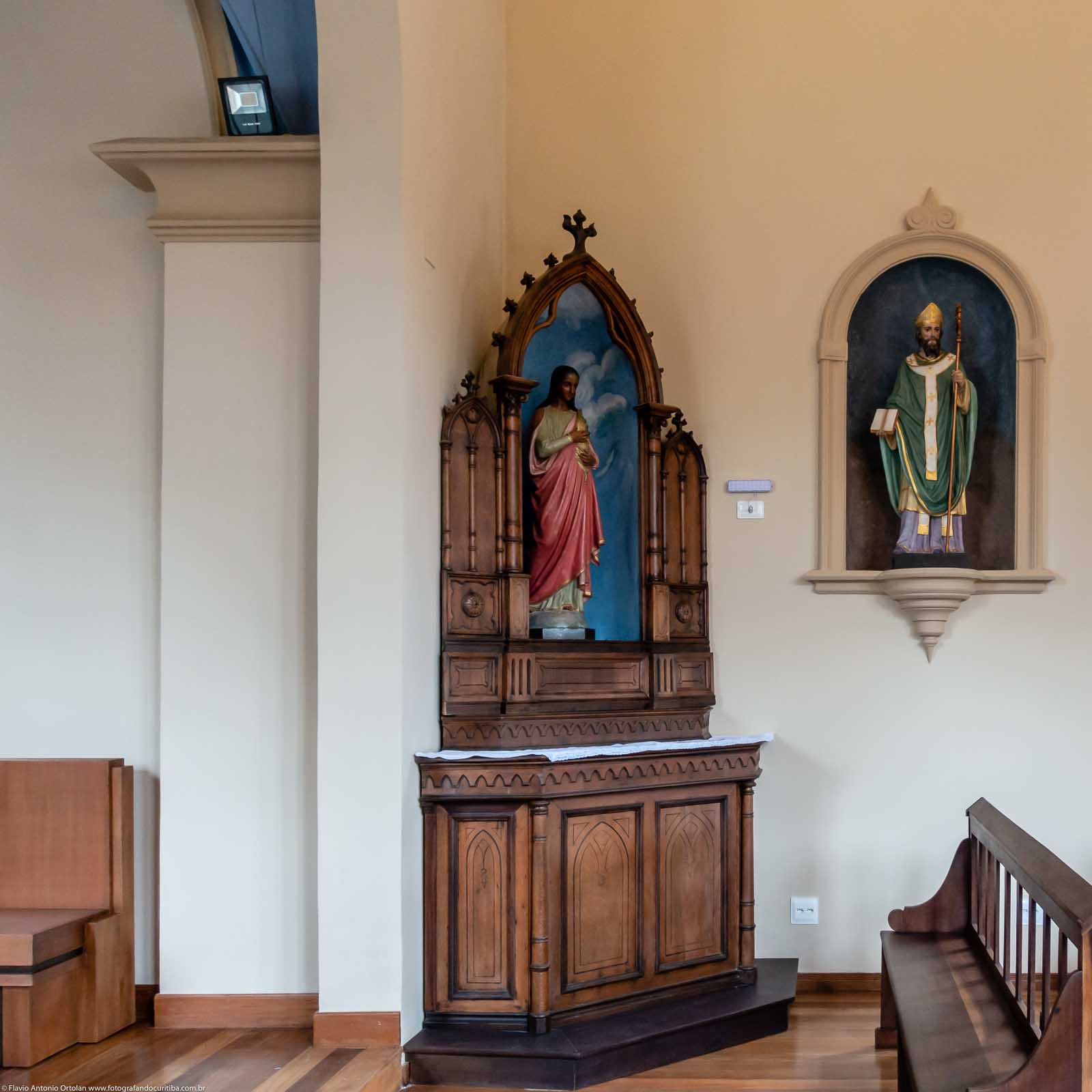 Fotografando Curitiba Capela Nossa Senhora da Glória o interior