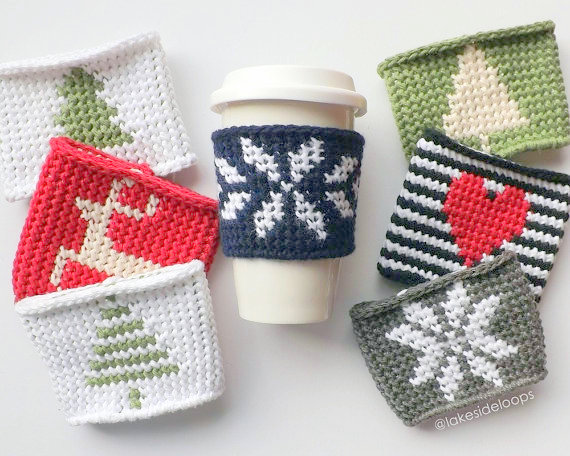 christmas mug cozy Crochet pattern