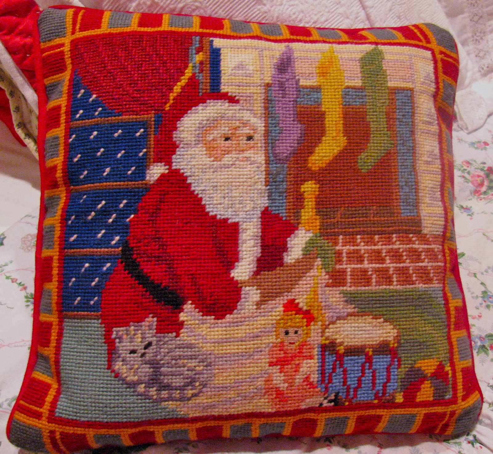 MAY DAYS Needlepoint Christmas Pillows