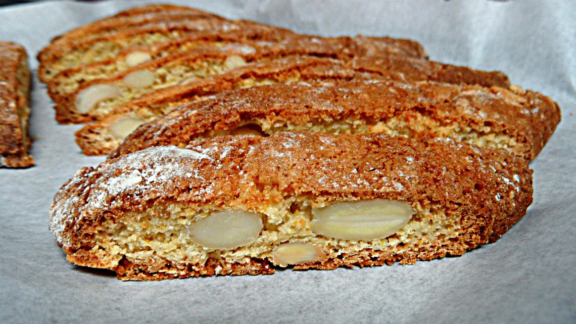 Chez Maximka Almond and marmalade biscotti
