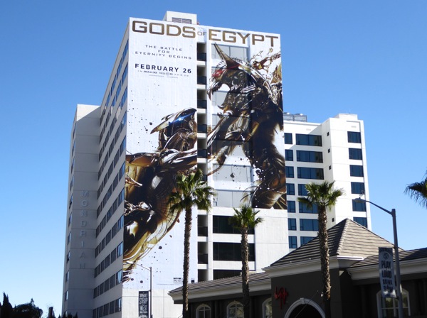 Giant Gods of Egypt movie billboard Giant Gods of Egypt movie billboard