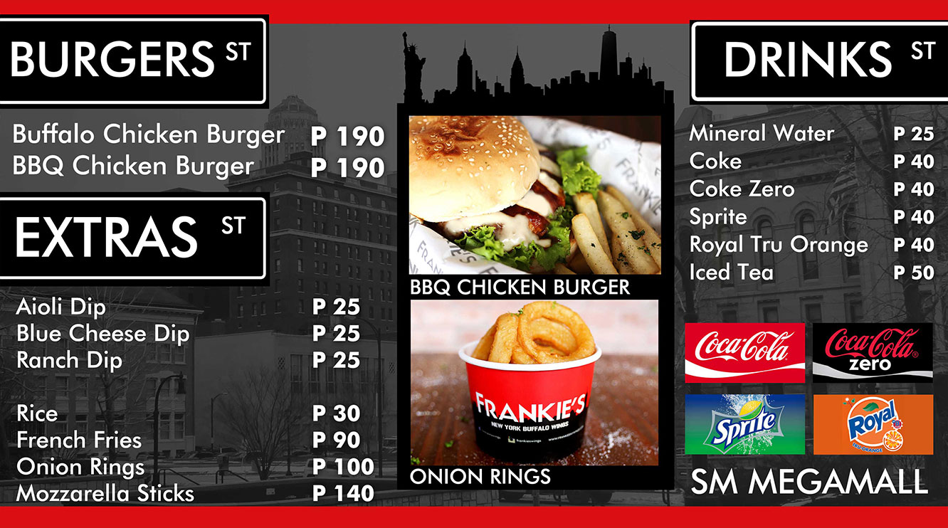 Frankie's New York Buffalo Wings SM Megamall MillenniaLikes