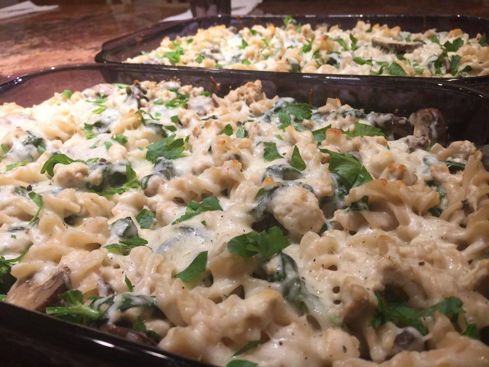 Paleo Rebel Chicken, Spinach, & Mushroom GlutenFree Casserole