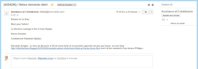 assistance Ac3-distribution email V4 reponse