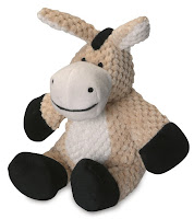 goDog Checkers with Chew Guard Technology Tough Plush Dog Toy: Donkey Donkey