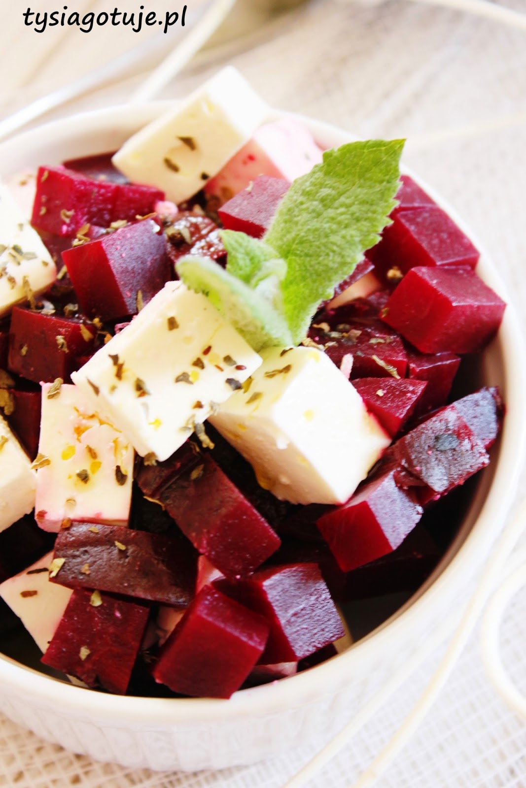 Szybka przekąska z buraka i fety Tysia Gotuje blog kulinarny