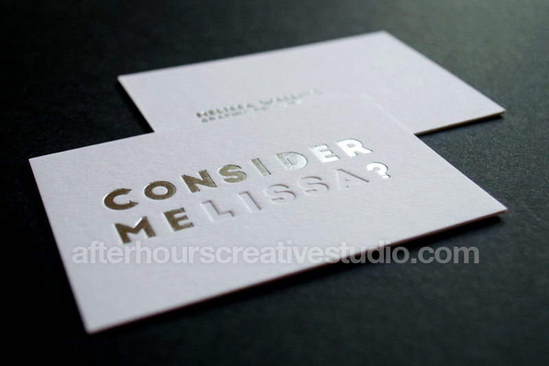 Luxury Business Cards Satin Gold Foil Cotton Business Cards