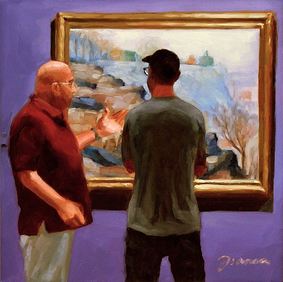 A Painting, A Moment "Art Conversation" Painting People in Museum