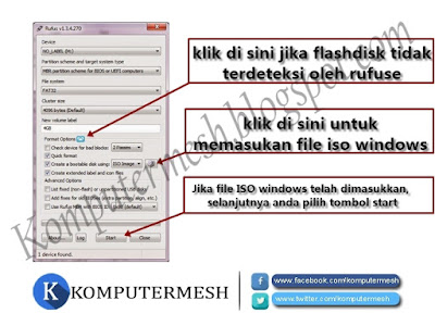 Cara Membuat Bootable Flashdisk Windows 7/8/10 dengan Rufus