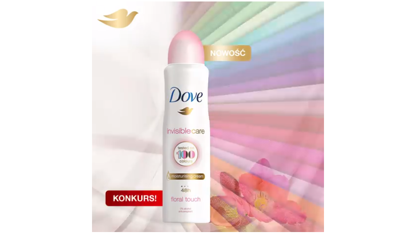 Wygraj antyperspirant Dove Invisible Care Floral Touch - 30 szt. czeka Konkurs