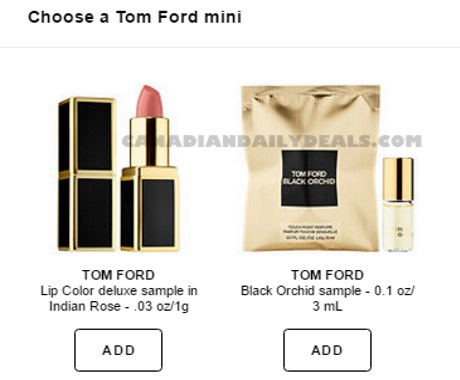 Sephora Free Tom Ford Mini Deluxe Sample
