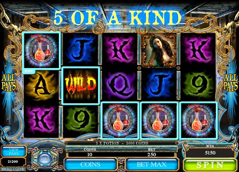 Jekyll and Hyde Video Slot Screen