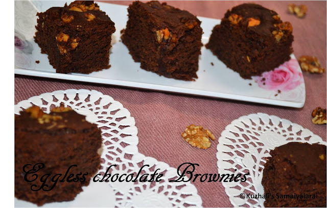 EGG-LESS CHOCOLATE BROWNIE RECIPE-WITH VIDEO AND STEP BY STEP PICTURES