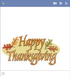 Happy Thanksgiving Facebook Sticker