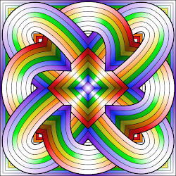 rainbow geometric coloring box pages paste pattern designs easy simple colorful eat fractal printable don donteatthepaste colouring rainbows mandala colors