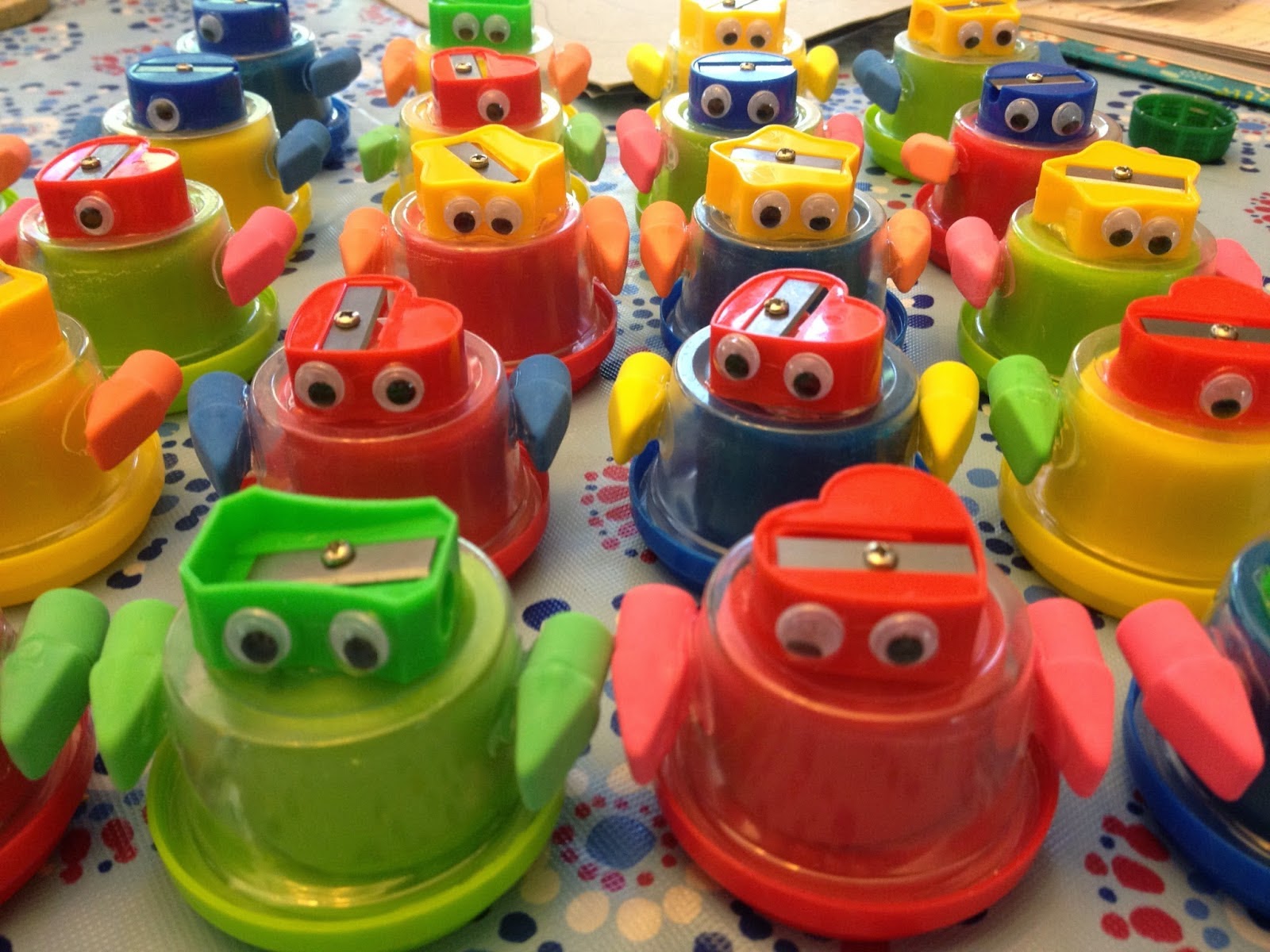 6er Set Mitgebsel Bags Robot Kids Birthday