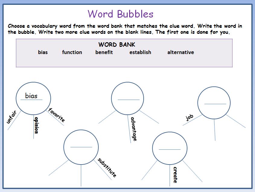 bubble assignment meaning
