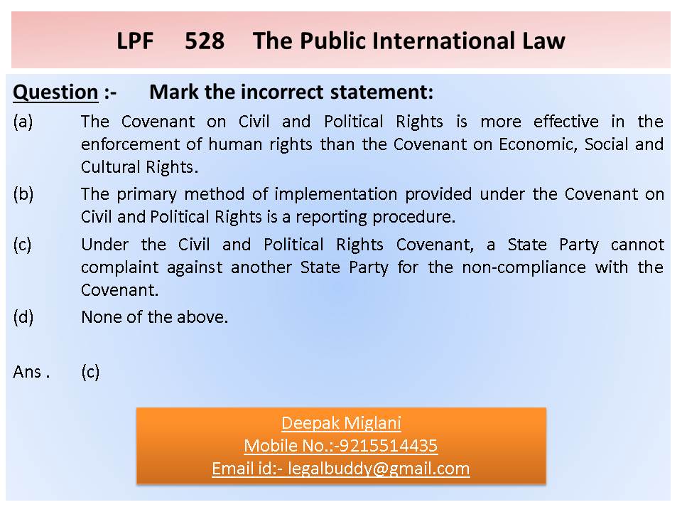 Legal Point Public International Law 22