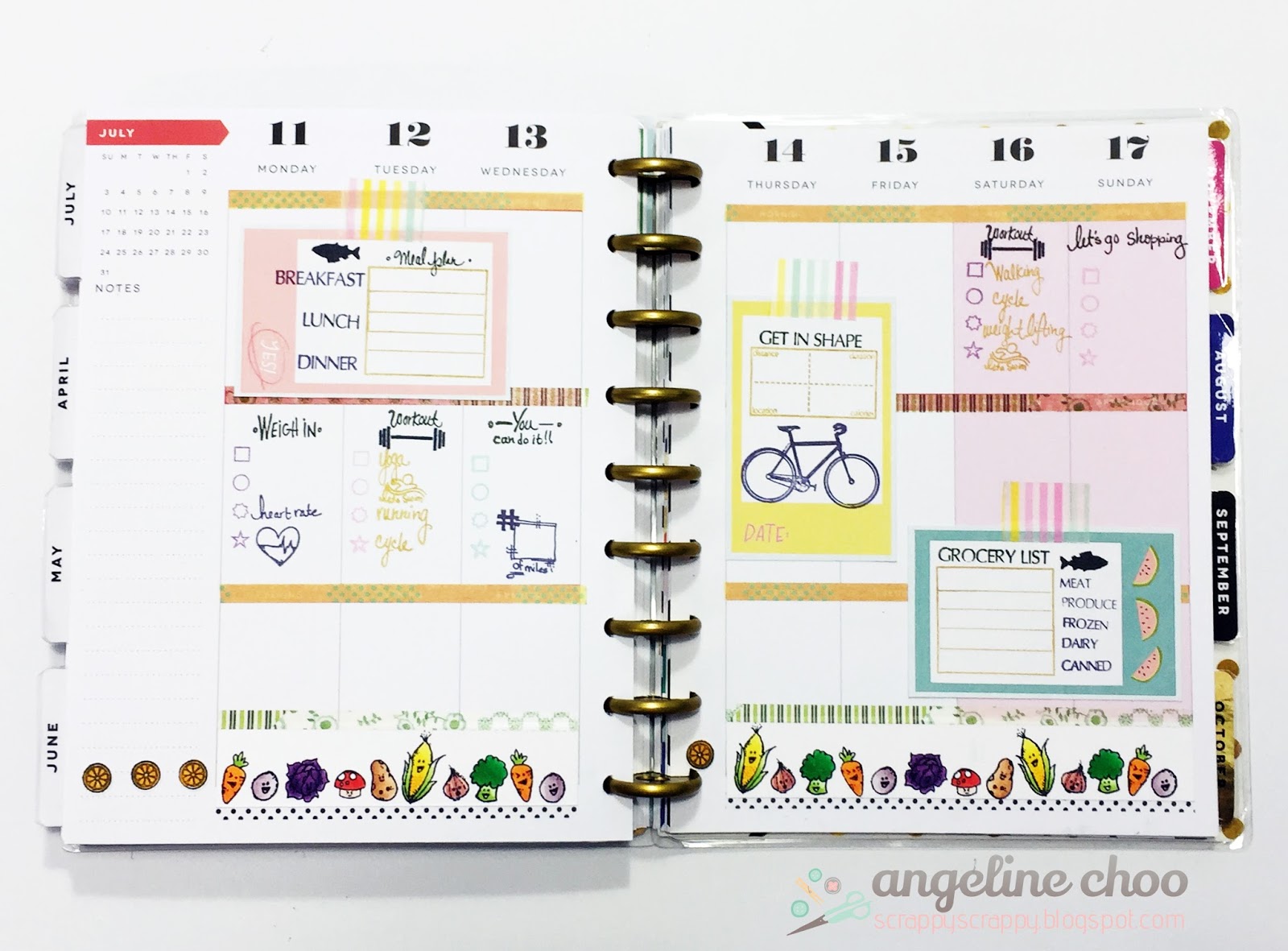 food and fitness planner